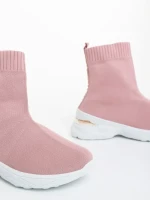 Дамски спортни обувки розови от текстилен материал Verlana