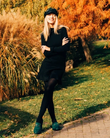 Дамски мокасини зелени от текстилен материал Mirumia