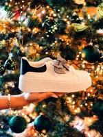 Дамски спортни обувки черни от екологична кожа Zenara