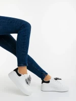 Дамски спортни обувки черни от екологична кожа Zenara