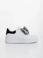 Дамски спортни обувки черни от екологична кожа Zenara