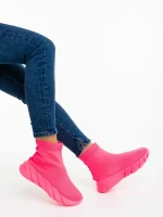 Дамски спортни обувки розови от текстилен материал Razara