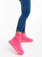 Дамски спортни обувки розови от текстилен материал Razara