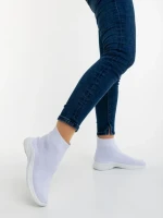 Дамски спортни обувки бели от текстилен материал Demaria