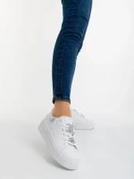 Дамски спортни обувки сребристи от екологична кожа Lorimar