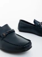 Мъжки мокасини сини от екологична кожа Kazimir