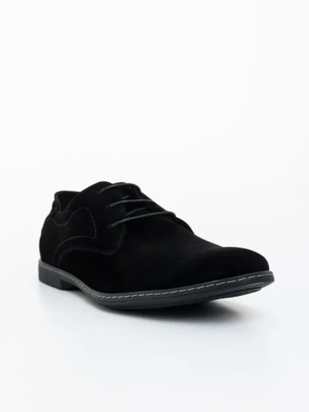 Мъжки обувки черни от екологична кожа Wolter