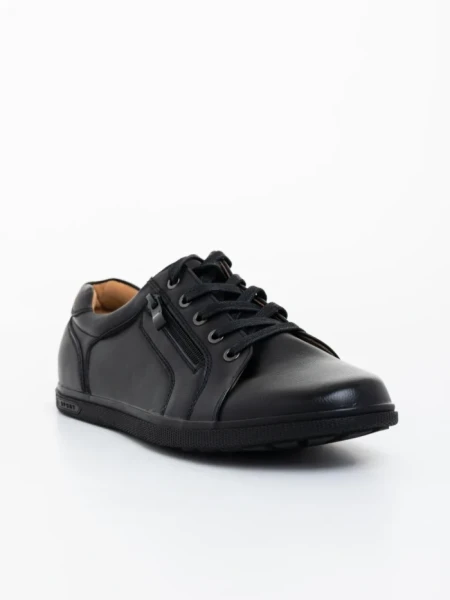 Мъжки обувки черни от екологична кожа Pierce