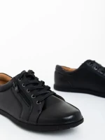 Мъжки обувки черни от екологична кожа Pierce