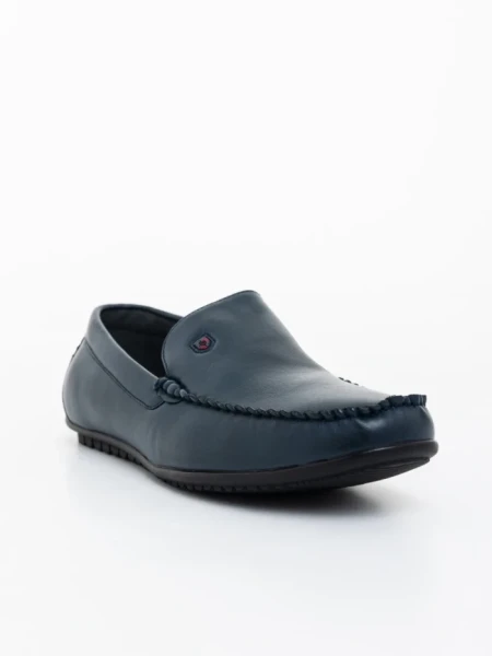 Мъжки мокасини сини от екологична кожа Walter