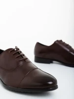 Мъжки обувки кафяви от екологична кожа Treyton