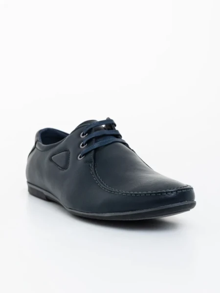 Мъжки обувки сини от екологична кожа Pierson