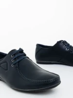 Мъжки обувки сини от екологична кожа Pierson