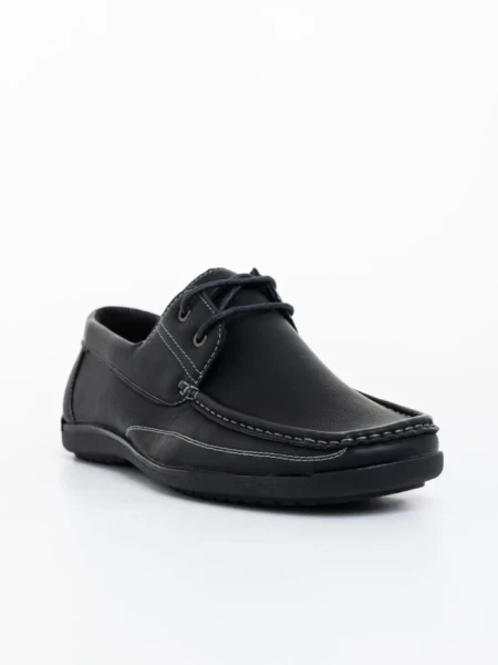 Мъжки обувки черни от екологична кожа Reggie