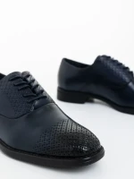 Мъжки обувки сини от екологична кожа Zador