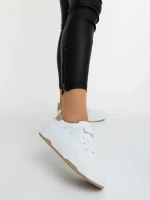 Дамкси спортни обувки бели с бежово от екологична кожа Klarisa