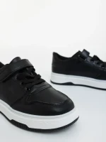 Дамкси спортни обувки черно-бели от екологична кожа Klarisa