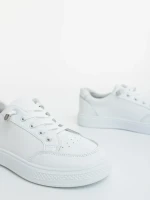 Дамски спортни обувки бели от екологична кожа Aventina