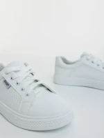 Дамски спортни обувки бели от екологична кожа Nimira