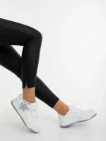 Дамски спортни обувки бели от еколгична кожа Serenza
