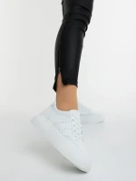 Дамски спортни обувки бели от еколгична кожа Rivenia