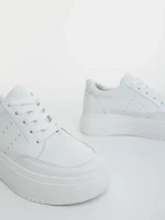 Дамски спортни обувки бели от еколгична кожа Rivenia