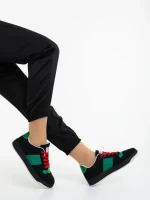 Дамски спортни обувки черни от текстилен материал Areka