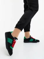 Дамски спортни обувки черни от текстилен материал Areka