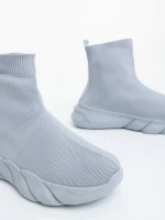 Дамски спортни обувки сиви от текстилен материал Razara