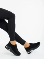 Дамски спортни обувки черни от текстилен материал Zaruka