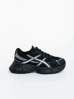 Дамски спортни обувки черни от екологична кожа и текстилен материал Elle