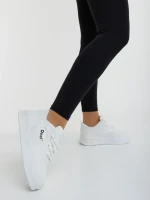 Дамски спортни обувки бели от екологична кожа Aresia