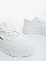 Дамски спортни обувки бели от екологична кожа Aresia