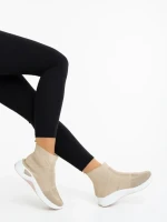 Дамски спортни обувки бежови от текстилен материал Astera