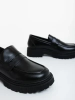 Дамски мокасини черни от екологична кожа Sumira