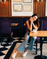 Дамски мокасини бежови от екологична кожа Sumira