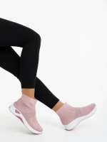 Дамски спортни обувки розови от текстилен материал Renara