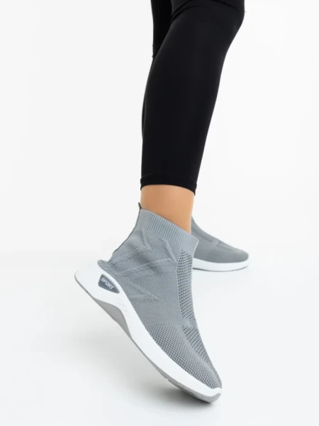 Дамски спортни обувки сиви от текстилен материал Astera