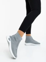 Дамски спортни обувки сиви от текстилен материал Astera