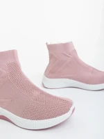 Дамски спортни обувки розови от текстилен материал Iselia