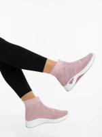 Дамски спортни обувки розови от текстилен материал Astera