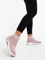 Дамски спортни обувки розови от текстилен материал Siara