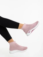 Дамски спортни обувки розови от текстилен материал Siara