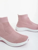 Дамски спортни обувки розови от текстилен материал Siara