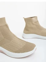 Дамски спортни обувки бежови от текстилен материал Siara