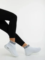 Дамски спортни обувки бели от текстилен материал Irenia