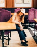 Дамски спортни обувки черни от текстилен материал Alenia