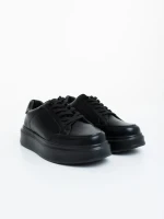 Мъжки черни спортни обувки от еко кожа Asante