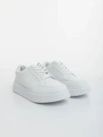 Мъжки бели спортни обувки от еко кожа Asante