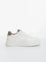 Мъжки бежови спортни обувки от еко кожа Lexter